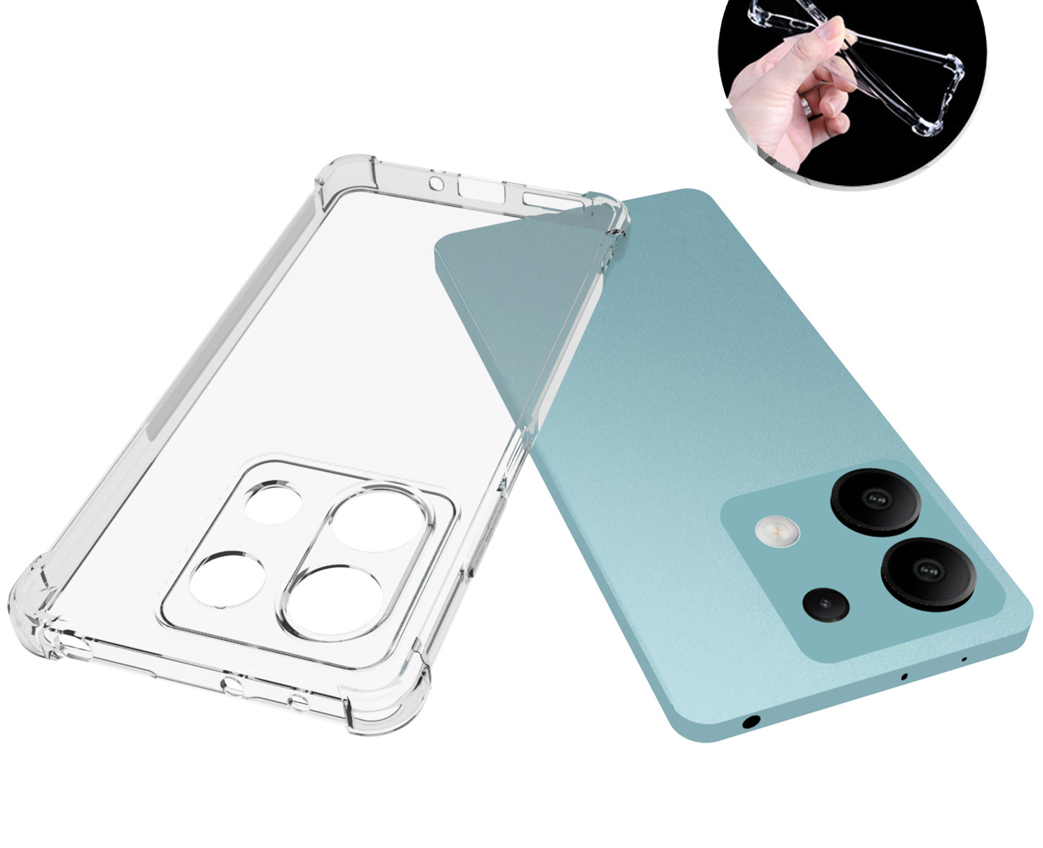 Ốp lưng dành cho Xiaomi Redmi Note 13 5G, Xiaomi Redmi Note 13 Pro 5G dẻo trong chống sốc cao cấp -Hàng chính hãng