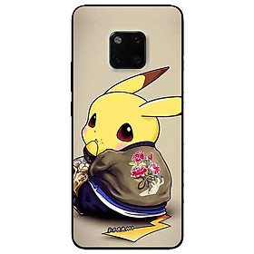 Ốp lưng in cho Huawei Mate 20 Pro Mẫu Pika Ăn Vụng