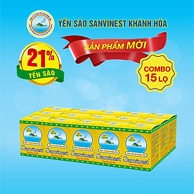 [Combo 15 lọ] Nước Yến sào Sanvinest Khánh Hòa Đông Trùng Hạ Thảo 70ml - S208