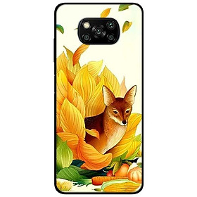 Ốp lưng dành cho Xiaomi Poco X3 mẫu Cáo Ngồi