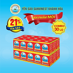 [Combo 30 lọ] Nước Yến sào Sanvinest Khánh Hòa đóng lọ 70ml - S101