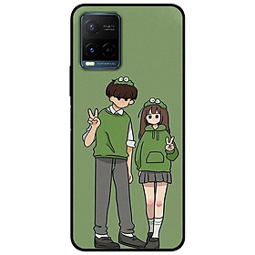 Ốp lưng dành cho Vivo Y21 - Vivo Y21s mẫu Cặp Đôi Xanh