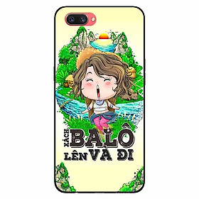 Ốp lưng in cho Realme C1 Mẫu Xách Balo Lên Nữ