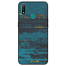 Ốp Lưng in cho Realme 3 Mẫu Nền Xanh Cổ Điển - Hàng Chính Hãng
