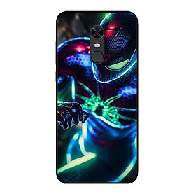 Ốp Lưng in cho Xiaomi Redmi 5 Plus Mẫu Người nhện Nền Thành Phố - Hàng Chính Hãng