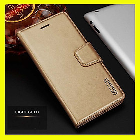 Bao da dạng ví cho SamSung Galaxy A51 hiệu Hanman, DaDa có quai cài có ngăn để thẻ ATM và để tiền, bao da may viền - Hàng nhập khẩu