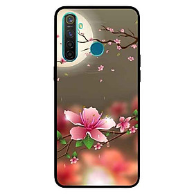 Ốp Lưng in cho Realme 5 Pro / Realme Q Mẫu Ánh Trăng Hoa Đào - Hàng Chính Hãng
