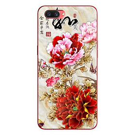 Ốp lưng in cho Oppo Realme C1 mẫu Mẫu Đơn Đỏ Hồng - Hàng chính hãng