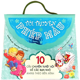 Sách - Túi Truyện Phép Màu - 10 Câu Chuyện Tuyệt Vời Để Các Bạn Nhỏ Mang Theo Bên Mình - Túi Màu Xanh - Tân Việt Books