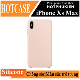 Ốp lưng silicon case chống sốc cho iPhone XS Max chống bám bẩn siêu mỏng mịn hiệu HOTCASE vật liệu cao cấp, dễ lau chùi - hàng nhập khẩu