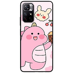 Ốp lưng dành cho Xiaomi Redmi Note 11 5G - Redmi Note 11T - Redmi Note 11S - Khủng Long Hồng