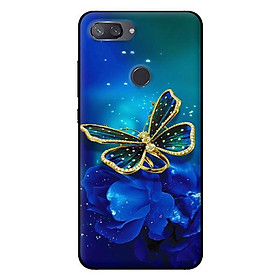 Ốp lưng in cho Xiaomi Mi 8 Lite mẫu Bướm Xanh - Hàng chính hãng