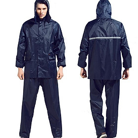 Áo mưa bộ vải dù cao cấp dùng cho nam và nữ  size  3XL  từ 65kg  -  80kg  , chống thấm nước , dày , có túi đựng , nhỏ gọn dễ mang theo mọi nơi phù hợp cho nam và nữ 