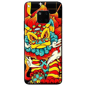 Ốp in cho Huawei Mate 20 Pro Lân Đỏ Vàng - Hàng chính hãng