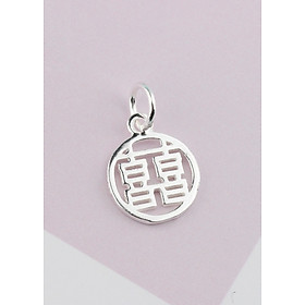 Combo 2 cái charm bạc song hỷ treo - Ngọc Quý Gemstones