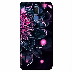 Ốp lưng in cho Huawei Nova 2i Mẫu Mẫu Đơn Hồng Đen