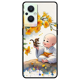 Ốp lưng cho Oppo Reno 2Z - 2F - 6Z - 7Z 5G - 8Z 5G - 8T 4G - 8T 5G - A96 5G - Chú Tiểu Và Mèo - Hàng Chính Hãng