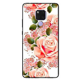 Ốp lưng in cho Huawei Mate 20 mẫu Hoa Hồng Nhạt - Hàng chính hãng