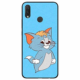 Ốp lưng dành cho Huawei Nova 3i mẫu Thần Mèo Nền Xanh