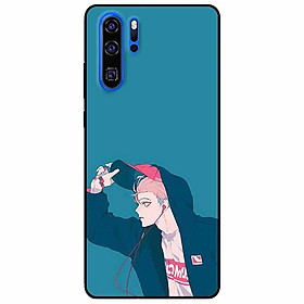 Ốp lưng dành cho Huawei P30 Pro mẫu Cậu Bé Tai Nghe Đỏ