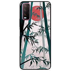 Ốp lưng dành cho Vivo Y20 - Y20s - Y12s mẫu Trúc Trăng Đỏ