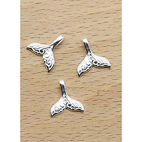 Combo 3 cái charm bạc đuôi nàng tiên cá treo - Ngọc Quý Gemstones
