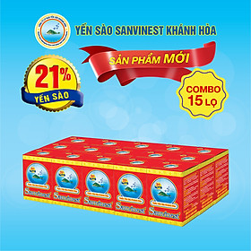 [Combo 15 lọ] Nước Yến sào Sanvinest Khánh Hòa đóng lọ 70ml - S101