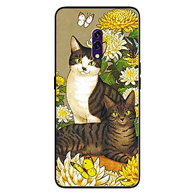 Ốp lưng in cho Realme X Mẫu Hai Chú Mèo