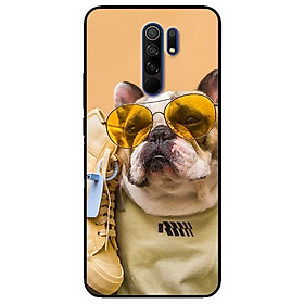 Ốp lưng dành cho Xiaomi Redmi 9 mẫu Cún Kính Vàng