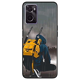 Ốp lưng dành cho Oppo A16K - Oppo A36 / A76 - Oppo Reno 7z 5G mẫu Dưới Mưa Ba Lô Vàng