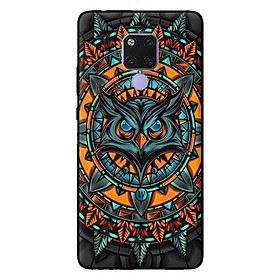 Ốp lưng in cho Huawei Mate 20 mẫu Họa Tiết Cú - Hàng chính hãng