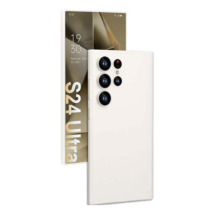 Ốp Lưng Nhám Siêu Mỏng 0.3mm Cho Samsung Galaxy S24 Plus / S24 Ultra Hiệu Memumi SLIM Có Màng Bảo Vệ Camera - Hàng Nhập Khẩu