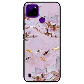 Ốp lưng dành cho Realme C21Y - C25Y mẫu Tranh Hoa Và Cá