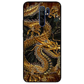 Ốp lưng dành cho Xiaomi Redmi 9 mẫu Rồng Nền Đen