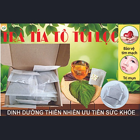 Trà tía tô túi lọc Ftaky - Giải cảm, giảm ho