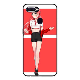 Ốp Lưng in cho Realme 2 Pro Mẫu Cô Gái Nền Hồng Anime - Hàng Chính Hãng