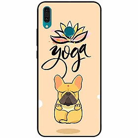 Ốp lưng in cho Huawei Y9 2019 Mẫu Cún Yoga