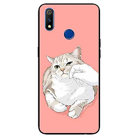 Ốp lưng in cho Realme 3 Mẫu Mèo Mập