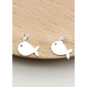 Combo 3 charm bạc hình cá voi treo - Ngọc Quý Gemstones