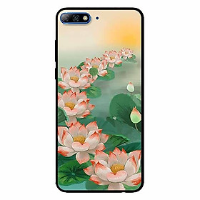 Ốp lưng in cho Huawei Y7/ Y7 Prime 2018  Mẫu Bảy Đóa Sen