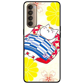Ốp lưng dành cho Oppo Reno 4 Pro mẫu Mèo May Mắn 1