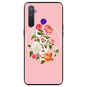 Ốp lưng in cho Realme 5 Mẫu LOVE Hoa
