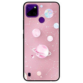 Ốp lưng dành cho Realme C21Y - C25Y mẫu Họa Tiết Nền Hồng