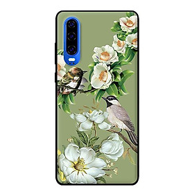Ốp lưng in cho Huawei P30 mẫu Couple Chim - Hàng chính hãng