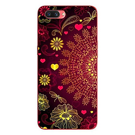 Ốp lưng in cho OPPO A5 mẫu Mandala Đỏ - Hàng chính hãng