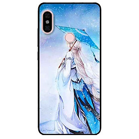 Ốp lưng in cho Xiaomi Redmi Note 5 Pro Mẫu Cô Gái Cầm Dù