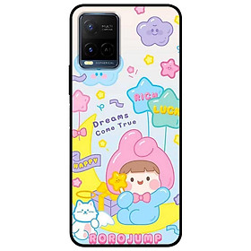Ốp lưng dành cho Vivo Y21 - Vivo Y21s mẫu Búp Bê Nón Hồng