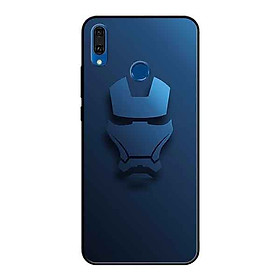 Ốp Lưng in cho Huawei Y9 2019 Mẫu Người Sắt Nền Xanh - Hàng Chính Hãng
