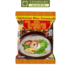 WAI WAI - Bún gạo WaiWai chay, Bún Wai Wai hương vị bún gạo chay, Bún gạo ăn liền WaiWai chay (60g/gói)
