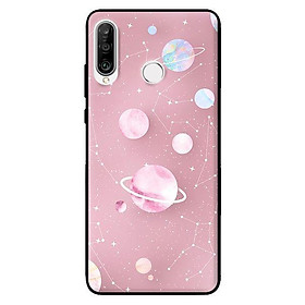 Ốp in cho Huawei P30 Lite Họa Tiết Nền Hồng - Hàng chính hãng